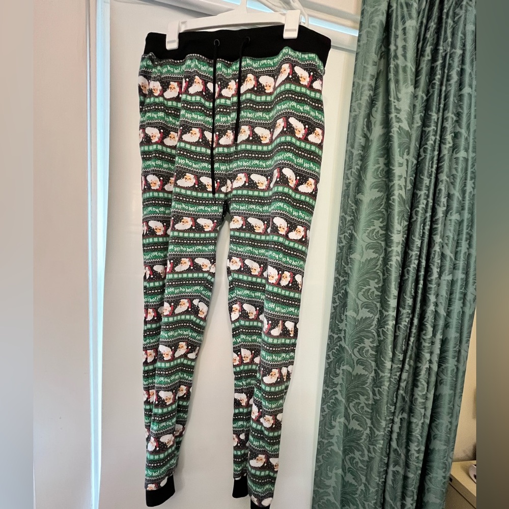 Santa fleece-lined leggings